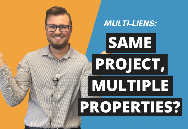 Registering ONE Lien Against Multiple Properties (A Multi-Lien)